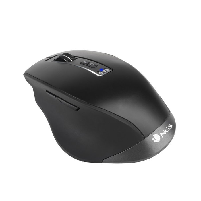 NGS BLUR-RB Ratón Ergonómico Inalámbrico 3200 DPI Negro